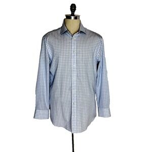 Charles Tyrwhitt Men's 16/41 Shirt Men Blue Regular Fit Blue Button Up‎ Non-Iron
